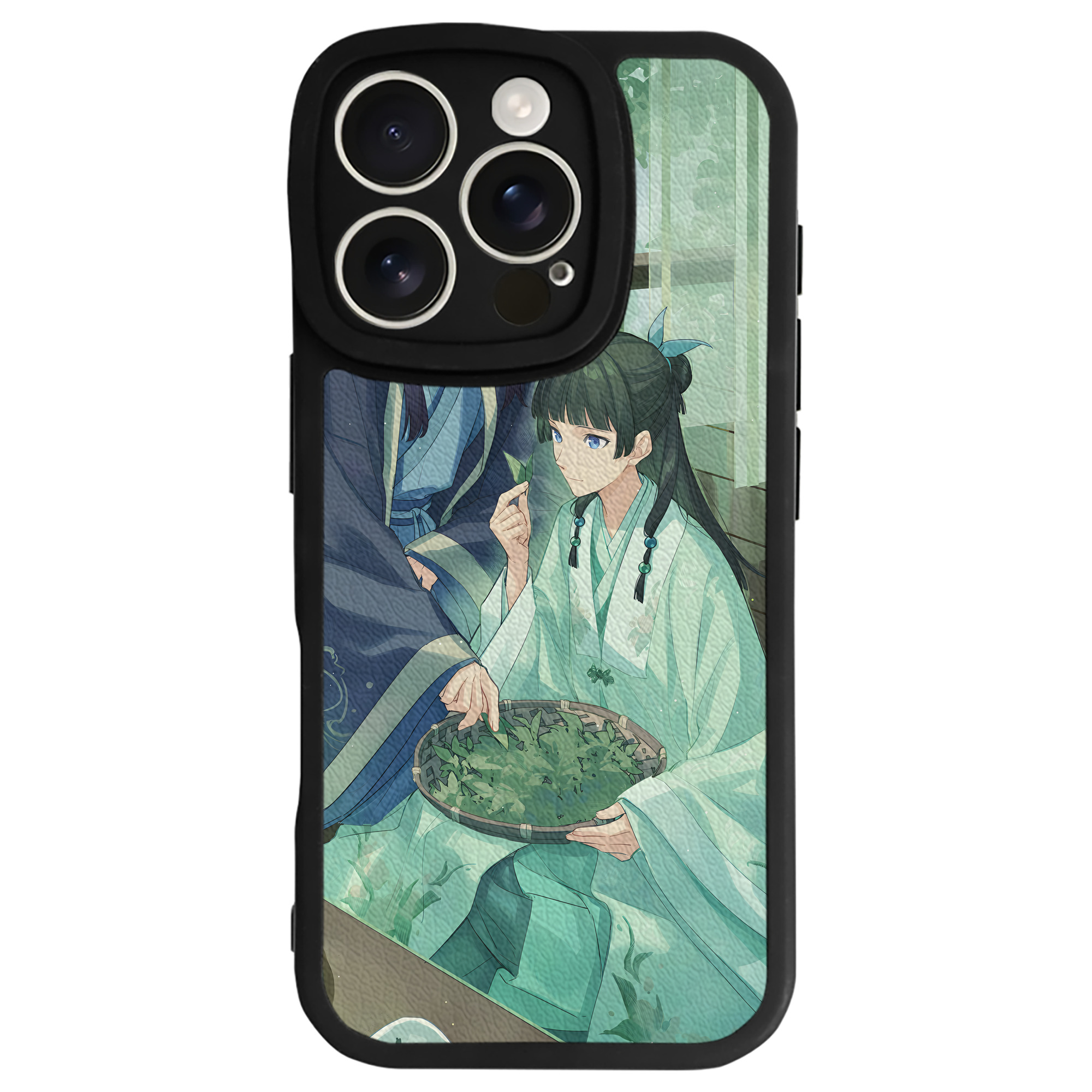（画像用） 薬屋のひとりごと The Apothecary Diaries 【iPhone 16シリーズ対応】シリコンスマホケース（レザー調） 材質：シリコン